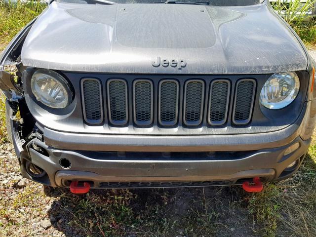 ZACCJBCB6HPE52639 - 2017 JEEP RENEGADE T GRAY photo 7