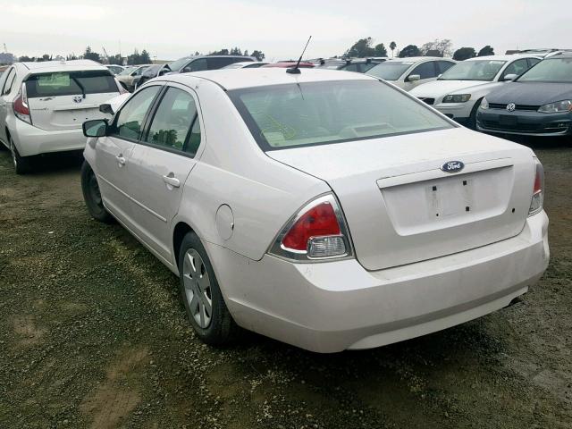 3FAHP06Z39R109883 - 2009 FORD FUSION S WHITE photo 3