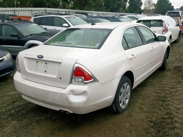 3FAHP06Z39R109883 - 2009 FORD FUSION S WHITE photo 4