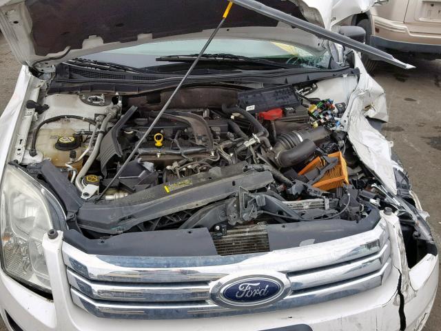 3FAHP06Z39R109883 - 2009 FORD FUSION S WHITE photo 7