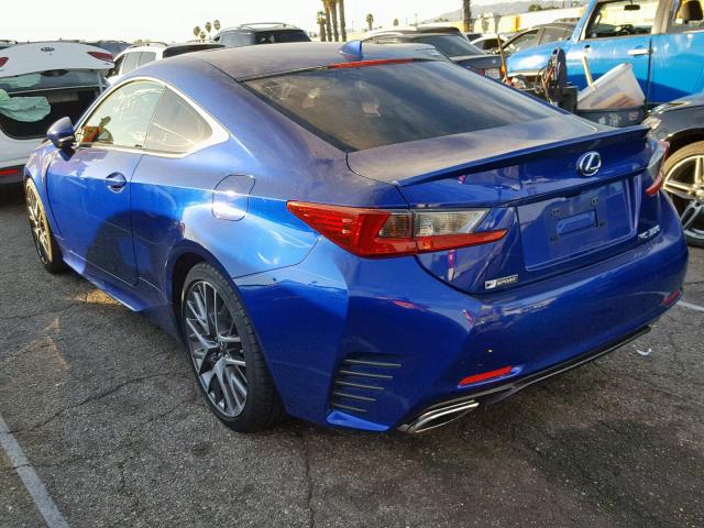 JTHHE5BC7F5009765 - 2015 LEXUS RC 350 BLUE photo 3