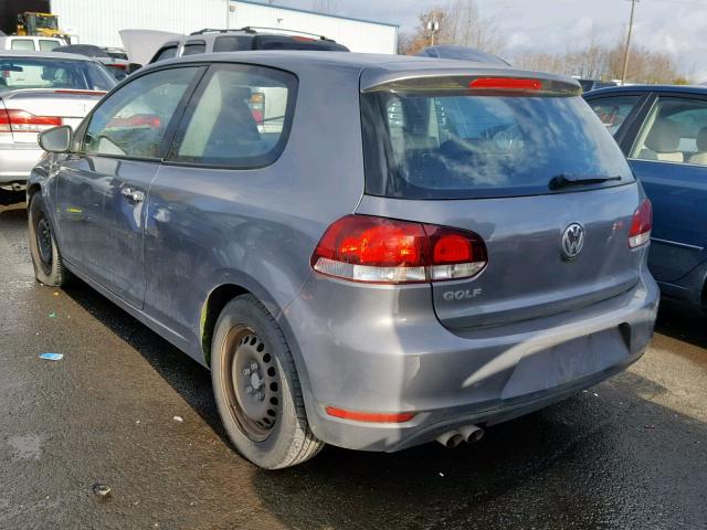 WVWAB7AJ3AW084666 - 2010 VOLKSWAGEN GOLF 银色 照片 3