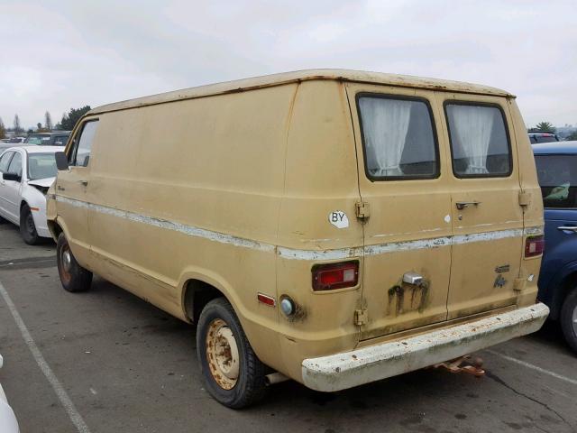 B21BB6X078920 - 1976 DODGE VAN BEIGE photo 3