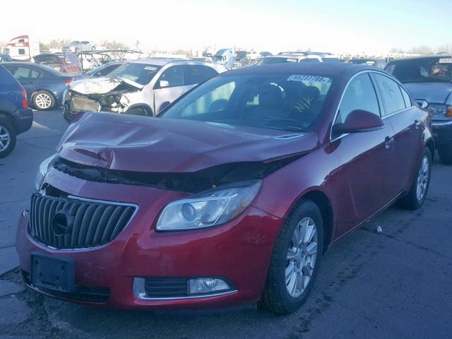 2G4GT5GR4D9134587 - 2013 BUICK REGAL PREM BURGUNDY photo 2