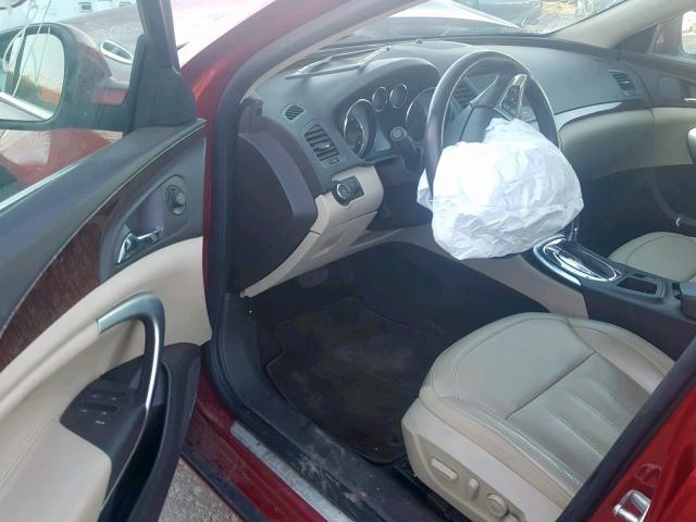 2G4GT5GR4D9134587 - 2013 BUICK REGAL PREM BURGUNDY photo 9