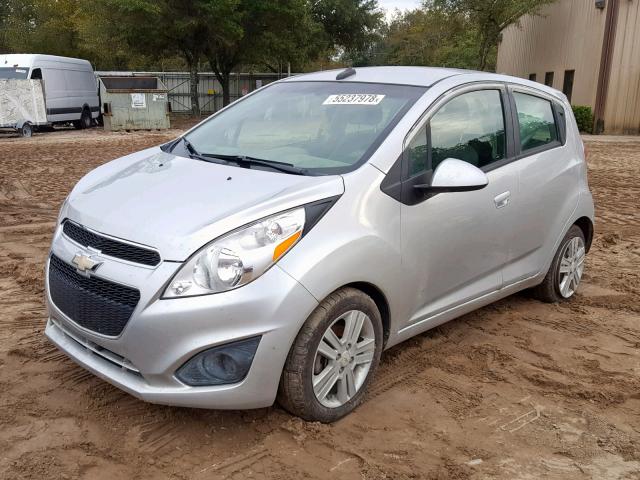 KL8CB6S96DC523994 - 2013 CHEVROLET SPARK LS SILVER photo 2