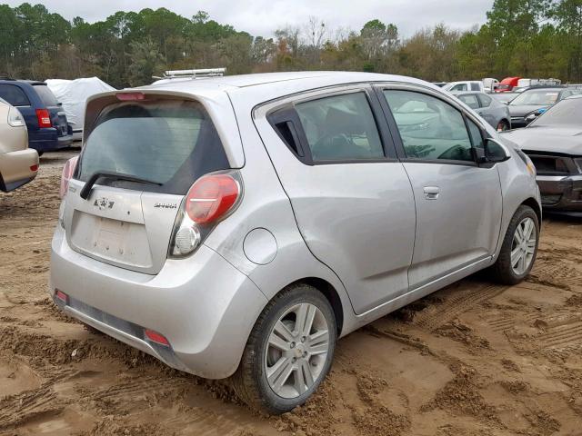 KL8CB6S96DC523994 - 2013 CHEVROLET SPARK LS SILVER photo 4