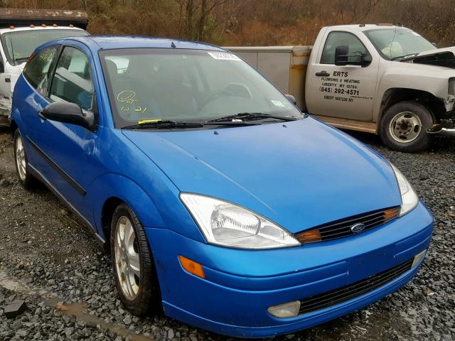 3FAFP31342R130369 - 2002 FORD FOCUS ZX3 BLUE photo 1