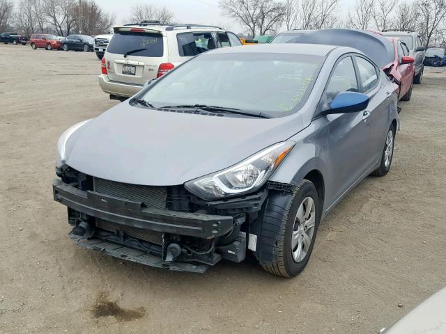 KMHDH4AE5GU619459 - 2016 HYUNDAI ELANTRA SE GRAY photo 2