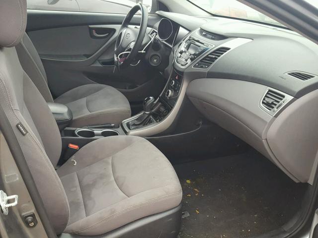 KMHDH4AE5GU619459 - 2016 HYUNDAI ELANTRA SE GRAY photo 5