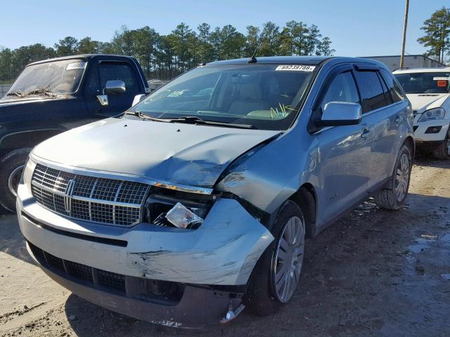 2LMDU68C88BJ31419 - 2008 LINCOLN MKX TEAL photo 2