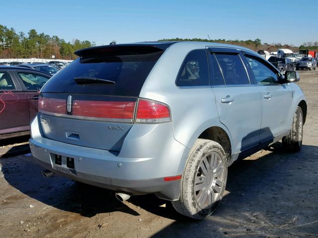 2LMDU68C88BJ31419 - 2008 LINCOLN MKX TEAL photo 4