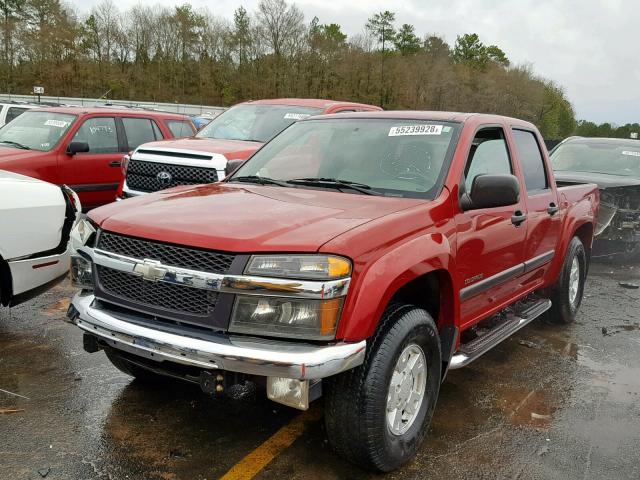 1GCDS136258186344 - 2005 CHEVROLET COLORADO RED photo 2