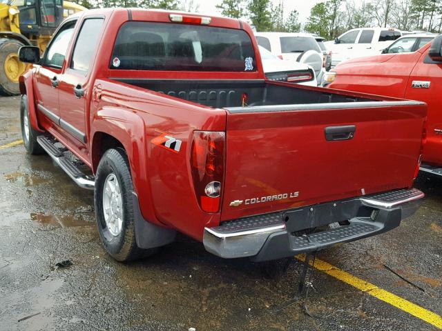 1GCDS136258186344 - 2005 CHEVROLET COLORADO RED photo 3