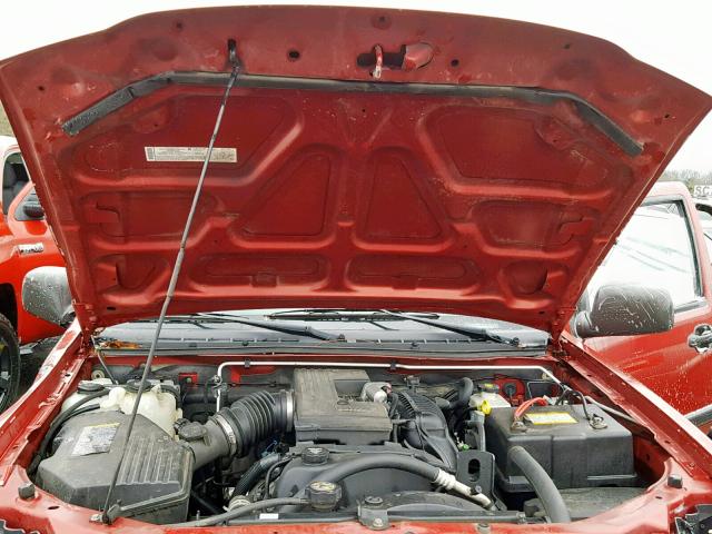 1GCDS136258186344 - 2005 CHEVROLET COLORADO RED photo 7