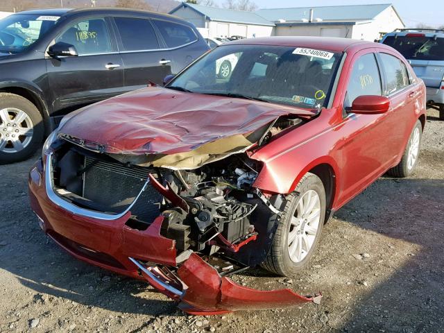 1C3CCBBB3DN583790 - 2013 CHRYSLER 200 TOURIN RED photo 2