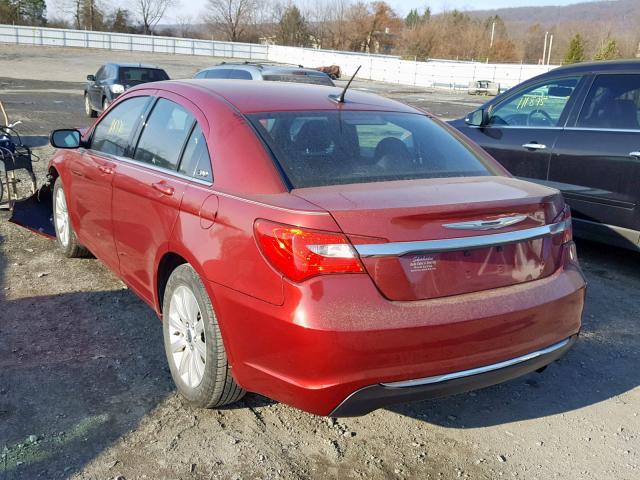 1C3CCBBB3DN583790 - 2013 CHRYSLER 200 TOURIN RED photo 3