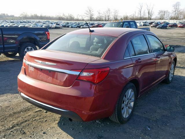 1C3CCBBB3DN583790 - 2013 CHRYSLER 200 TOURIN RED photo 4