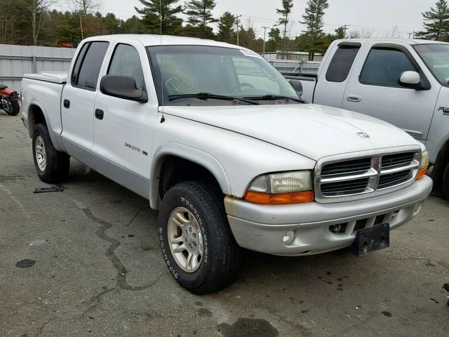 1B7HG48N52S548279 - 2002 DODGE DAKOTA QUA WHITE photo 1