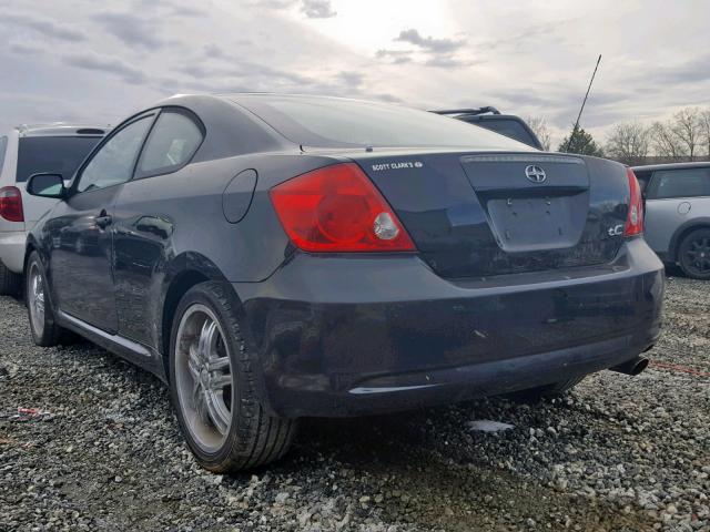 JTKDE177670186626 - 2007 TOYOTA SCION TC შავი ფოტო 3