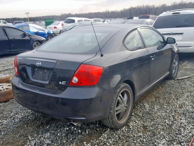 JTKDE177670186626 - 2007 TOYOTA SCION TC შავი ფოტო 4