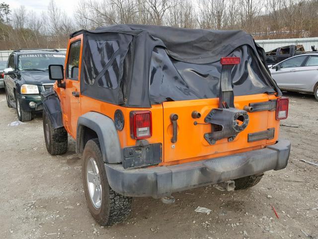 1C4GJWAG1CL194552 - 2012 JEEP WRANGLER S ORANGE photo 3