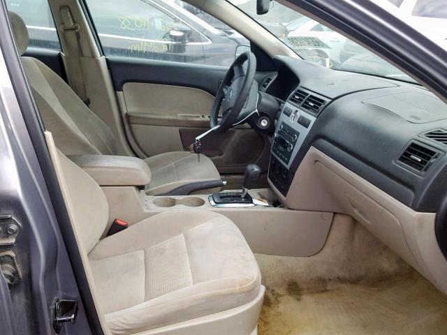 3FAHP06Z17R193134 - 2007 FORD FUSION S GRAY photo 5