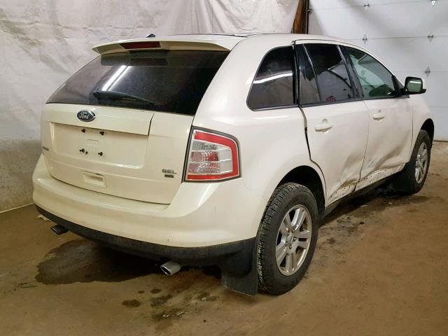 2FMDK48C68BA53681 - 2008 FORD EDGE SEL WHITE photo 4