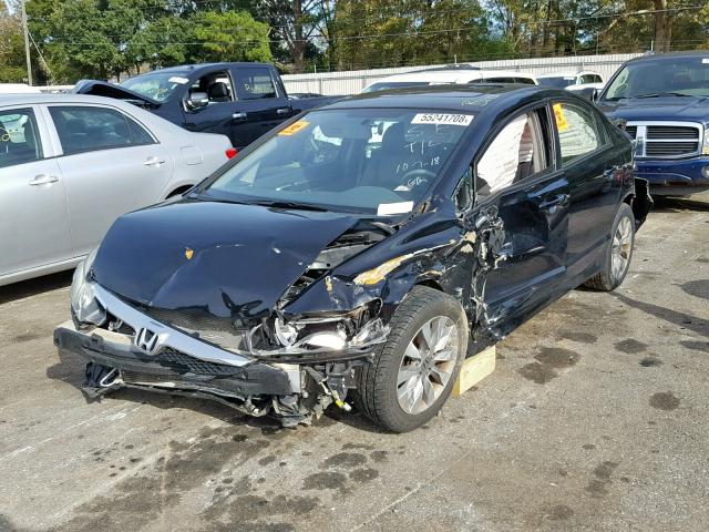 2HGFA1F97BH512485 - 2011 HONDA CIVIC EXL BLACK photo 2