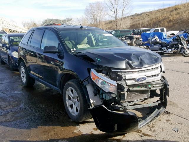 2FMDK4JCXEBA84101 - 2014 FORD EDGE SEL BLACK photo 1