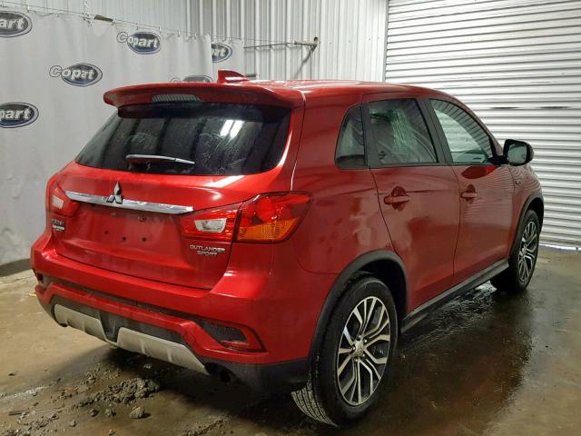 JA4AP3AU8JU025915 - 2018 MITSUBISHI OUTLANDER RED photo 4