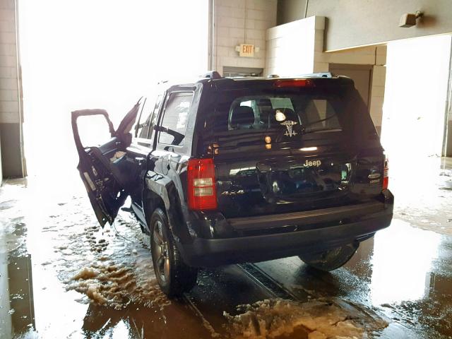 1C4NJRFB3FD303534 - 2015 JEEP PATRIOT LA BLACK photo 3