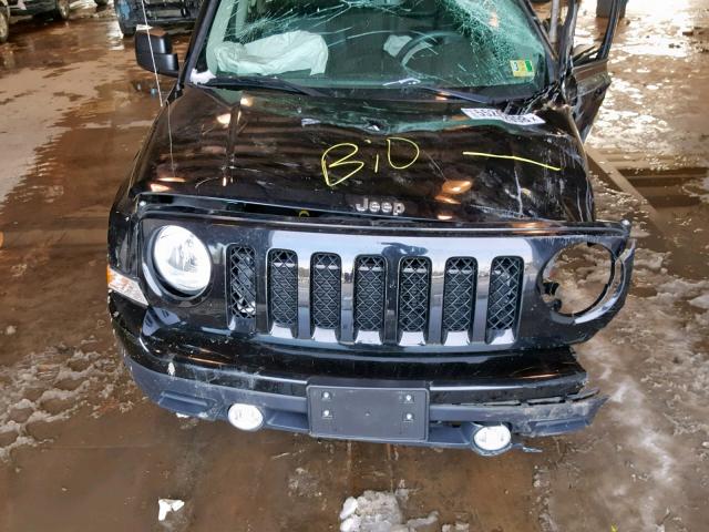 1C4NJRFB3FD303534 - 2015 JEEP PATRIOT LA BLACK photo 7