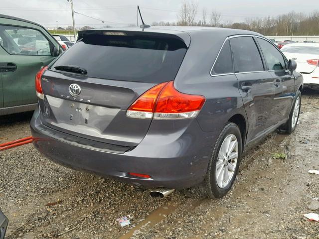 4T3ZA3BB4BU052153 - 2011 TOYOTA VENZA BASE GRAY photo 4