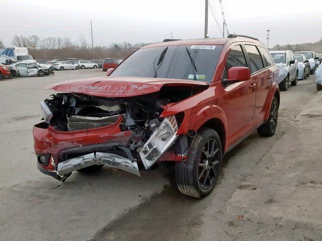 3C4PDDEG0CT258185 - 2012 DODGE JOURNEY R/ RED photo 2