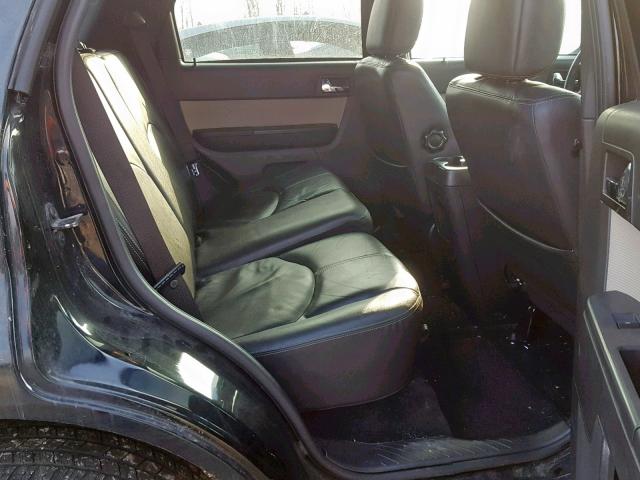 4M2CU97G89KJ25302 - 2009 MERCURY MARINER PR BLACK photo 6