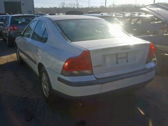 YV1RS64A242409323 - 2004 VOLVO S60 WHITE photo 3