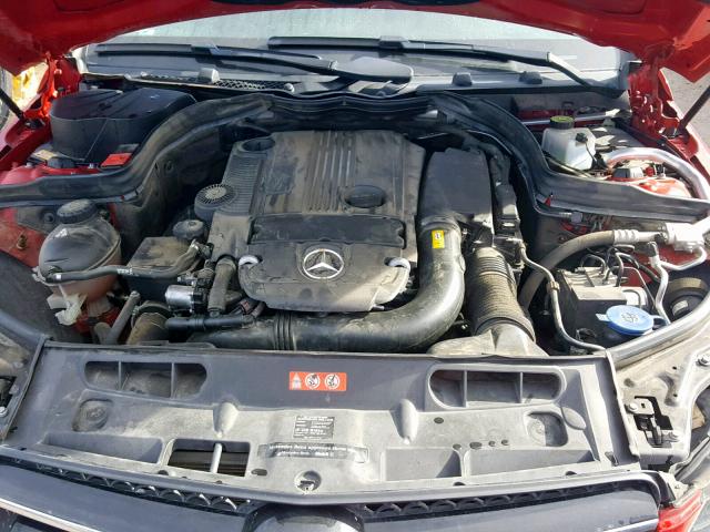 WDDGJ4HB5FG374585 - 2015 MERCEDES-BENZ C 250 RED photo 7