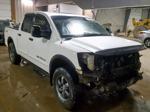 1N6BA0EC1DN303304 - 2013 NISSAN TITAN S WHITE photo 1