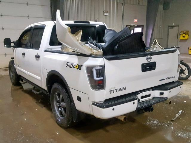 1N6BA0EC1DN303304 - 2013 NISSAN TITAN S WHITE photo 3