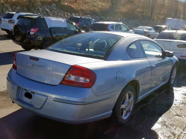 4C3AG42G94E082842 - 2004 CHRYSLER SEBRING LX BLUE photo 4