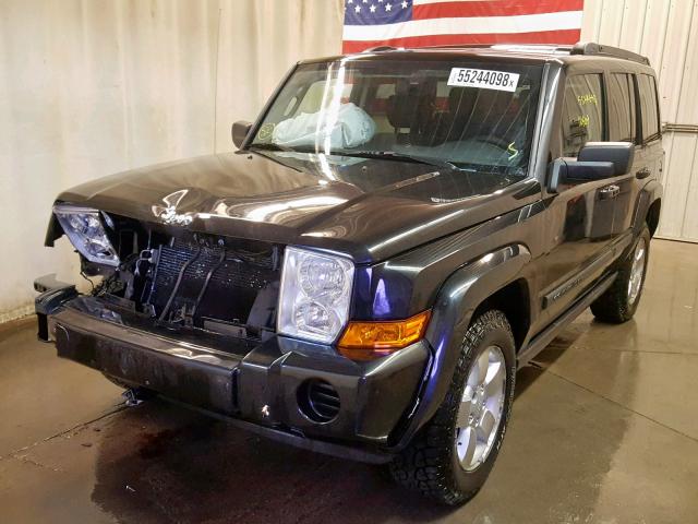 1J8HG48K08C224772 - 2008 JEEP COMMANDER BLACK photo 2