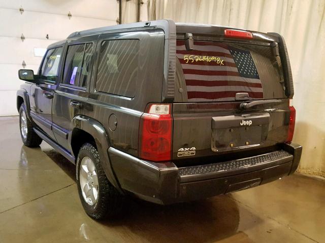 1J8HG48K08C224772 - 2008 JEEP COMMANDER BLACK photo 3