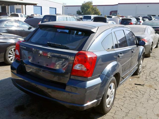 1B3HB48B27D506153 - 2007 DODGE CALIBER SX BLUE photo 4