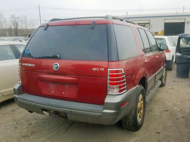 4M2DU86W74ZJ46648 - 2004 MERCURY MOUNTAINEE TWO TONE photo 4