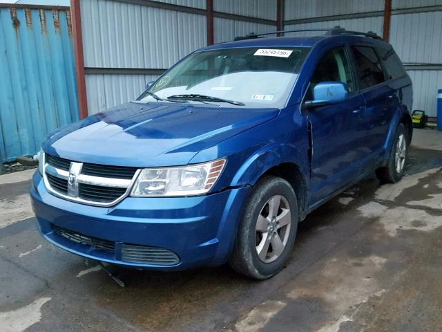 3D4GG57V79T242392 - 2009 DODGE JOURNEY SX BLUE photo 2