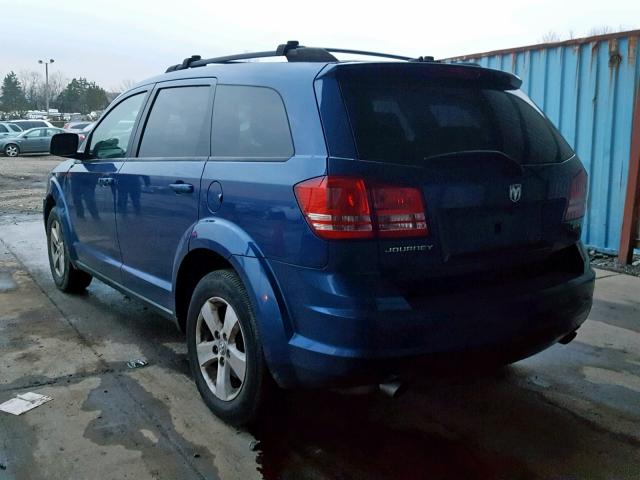 3D4GG57V79T242392 - 2009 DODGE JOURNEY SX BLUE photo 3