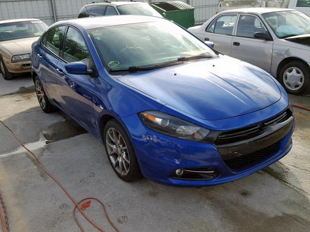 1C3CDFBB3ED862135 - 2014 DODGE DART SXT BLUE photo 1