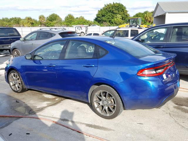 1C3CDFBB3ED862135 - 2014 DODGE DART SXT BLUE photo 9