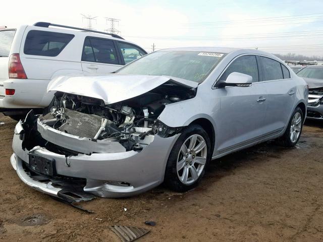 1G4GC5EG7AF258762 - 2010 BUICK LACROSSE C SILVER photo 2